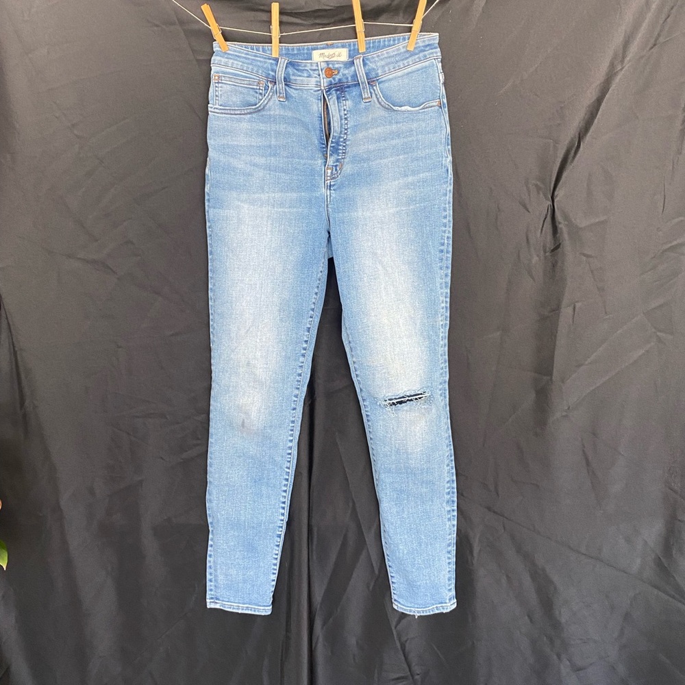 Madewell Curvy Roadtripper Skinny Jeans light wash 28 EUC